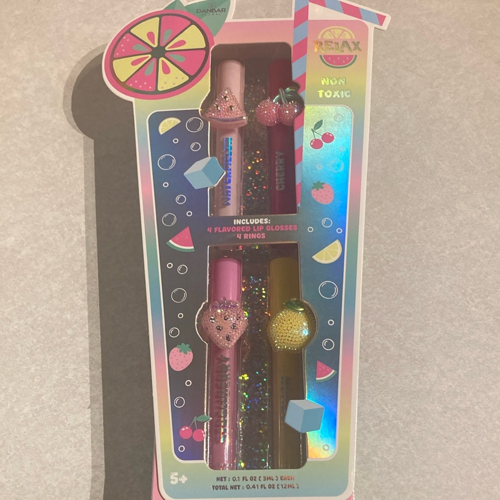 Fruit-Themed Lip Gloss Set